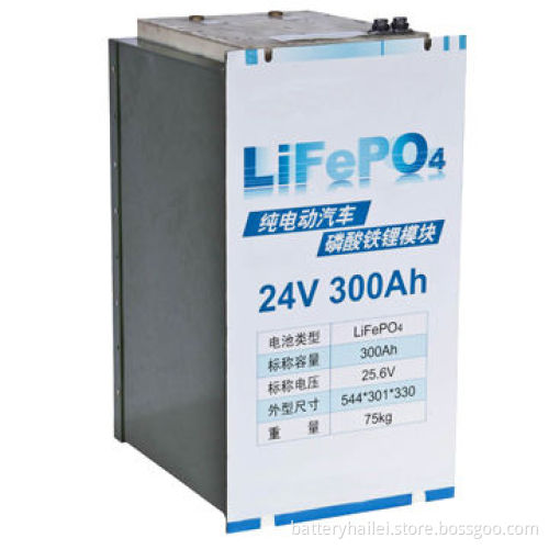 LiFePO4 Battery Pack with 25.6V/300Ah, for Electromobile, Energy Storage System, RoHS-approved